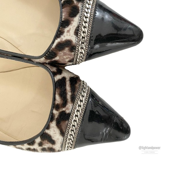 Jimmy Choo Point Toe Pony Hair Ballet Flats Sz 37 - Picture 6 of 12
